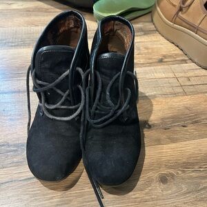 Black Suede Women's Ankle Boots